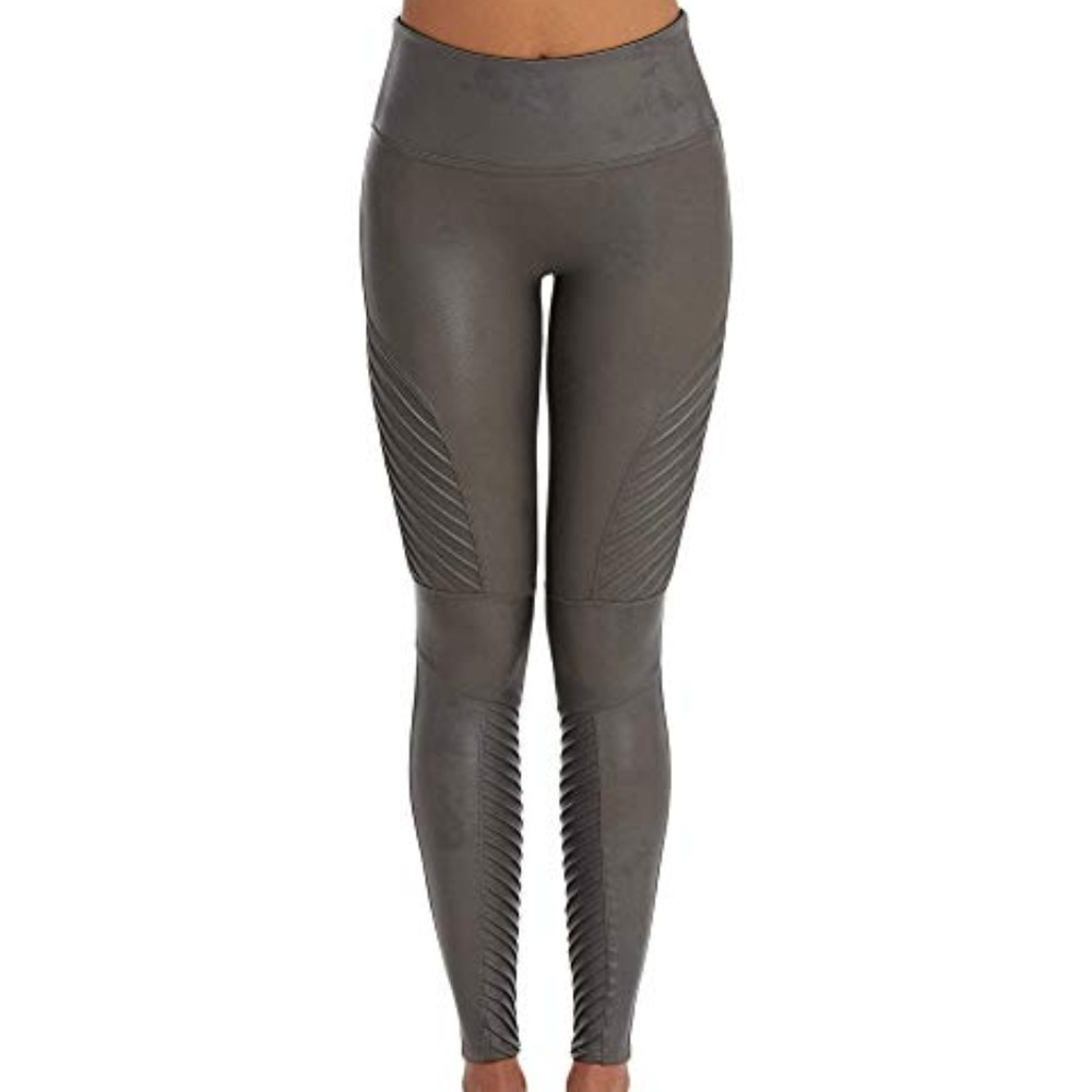 NWT SPANX MOTO Faux LEATHER LEGGINGS PANTS 3X - Picture 2 of 2
